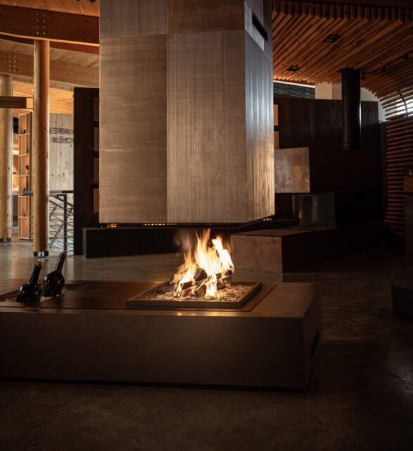 Chiemsee Öfen - Holzofen - schwebend - offene Feuerstelle